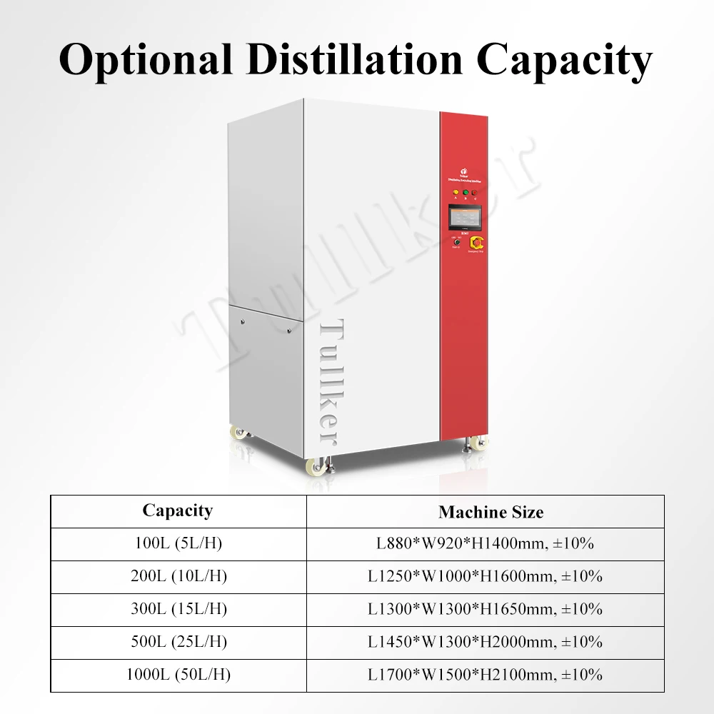 معالجة مياه الصرف الصحي جهاز إعادة تدوير التقطير المذيبات الكيميائية للمنظف بالموجات فوق الصوتية