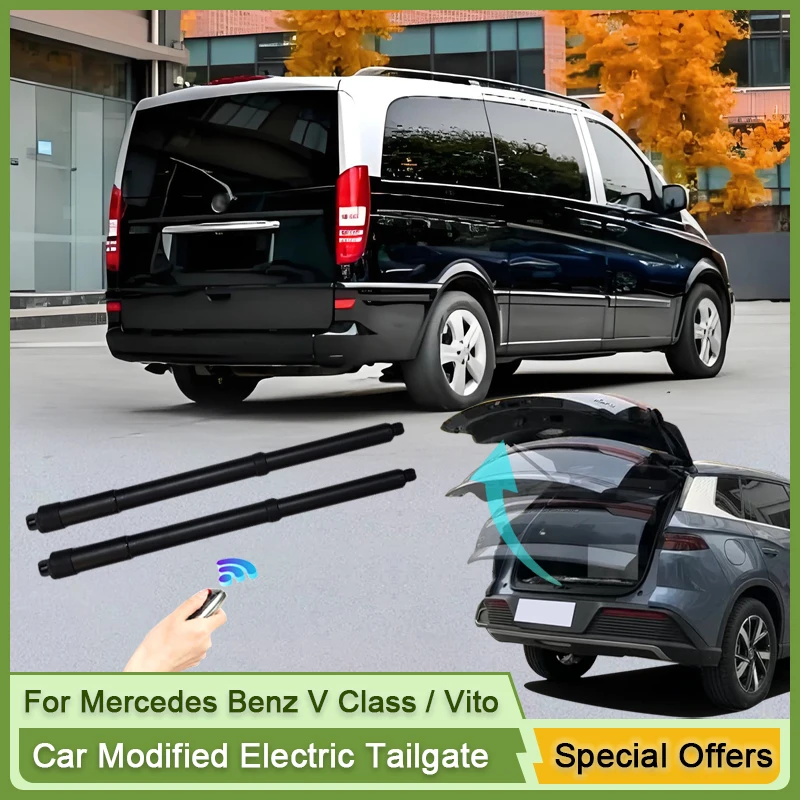 

Для Mercedes-Benz V-Class Vito W447 2014~2026: Электрический привод багажника, автоматическая система подъема задней двери, подъем задней двери.