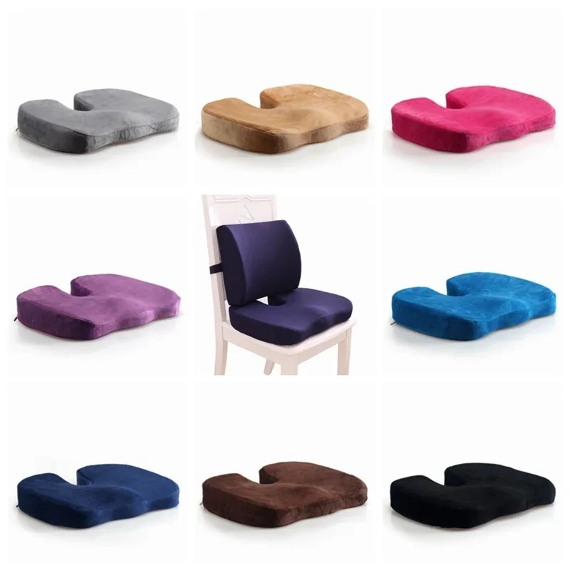 

Orthopedic Pillow Seat Memory Foam Chair Office Cushion Coccyx