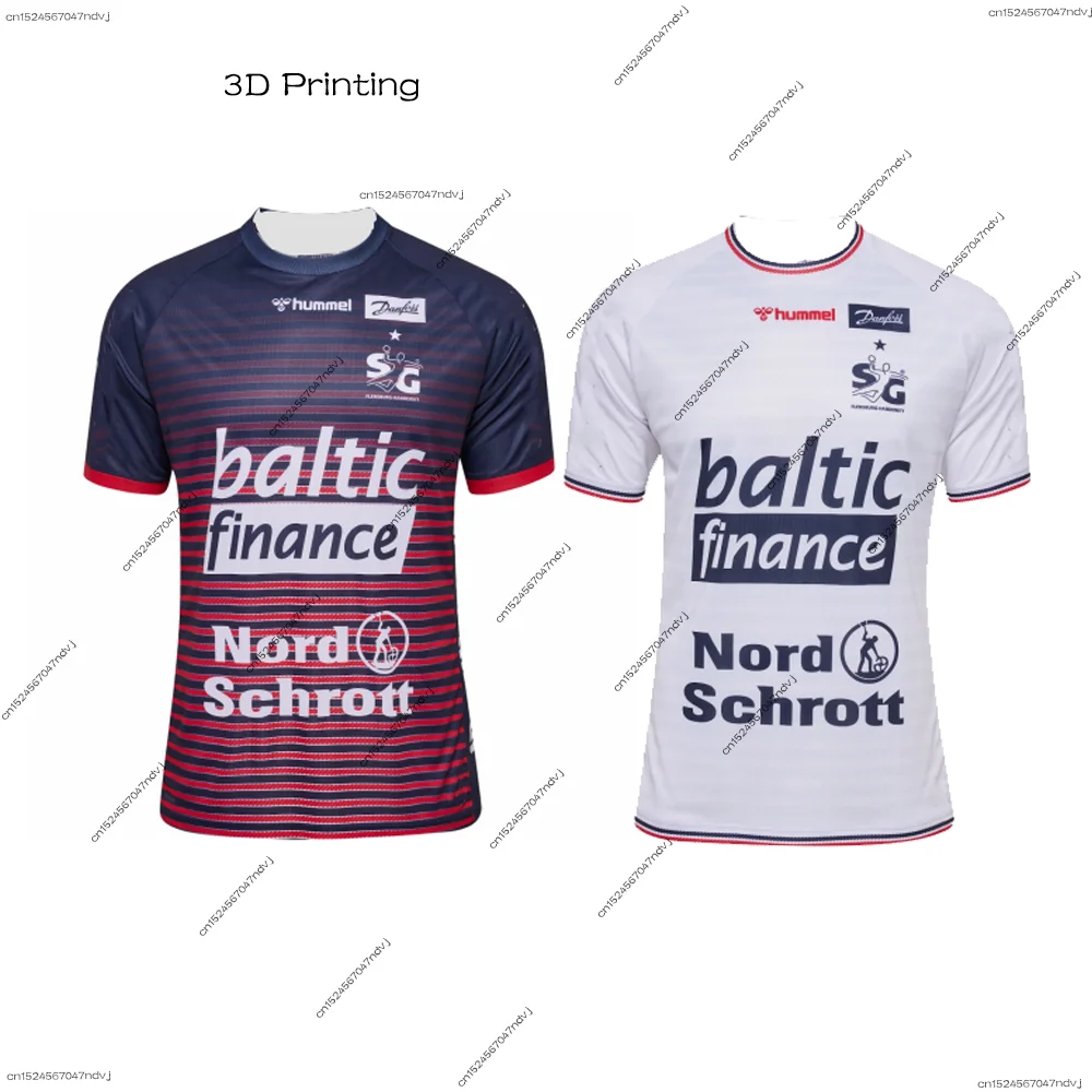 24/25 German Men/Boy Handball Special Jersey Kit SG Flensburg-Handewitt Handball Jersey 2pcs Special Price T-shirt