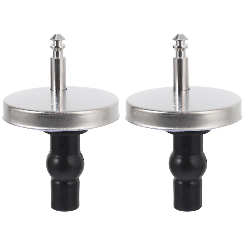 

2pcs Stainless Steel Toilet Seat Bolts Screws Tops Universal Toilet Seat Screw Toilet Seat Fixing Screws
