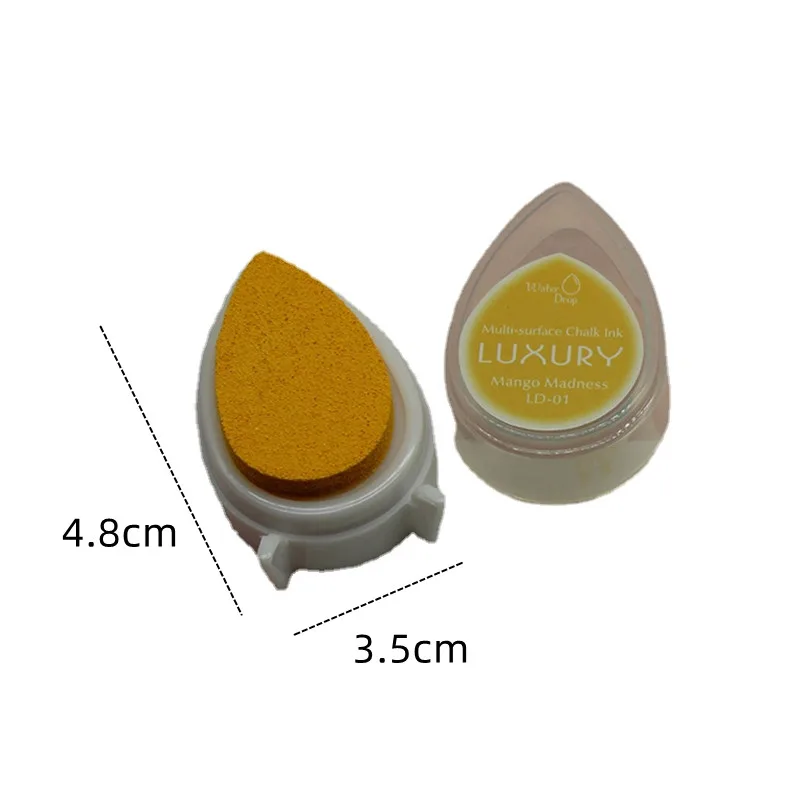 Multicolor Water Drop Shape Non-Toxic Pigment Ink Pad Chalk Inks for DIY Scrapbooking Stamping Finger Painting Cute Kids Toys