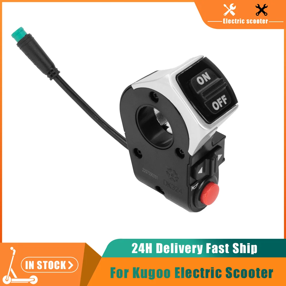 3 in 1 Light Horn Turn Switch Button Electric Scooter Head Light Switch for Kugoo M4 Pro Scooter Switch Waterproof Turn Signals