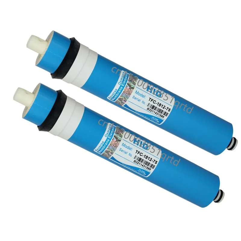 2pcs 75 GPD Reverse Osmosis Filter 1812-75 Membrane Water Filters Cartridges Ro System Filter Membrane Water Purifier Parts