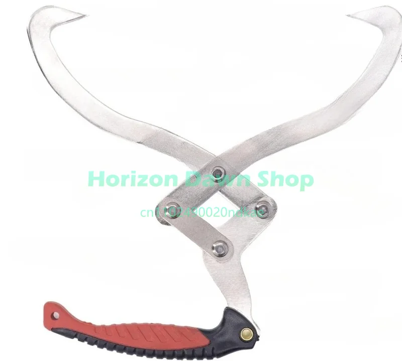 12 Inch Wooden Hanging Hook BBQ Camping Outdoor Rustproof Chrome Plated Forest Logging Tool