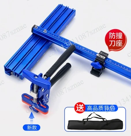 Manual T-Type Tile Push Knife for Right Angle Cutting, Rowing Knife Strong Pliers Tool for Ceramic and Floor Work