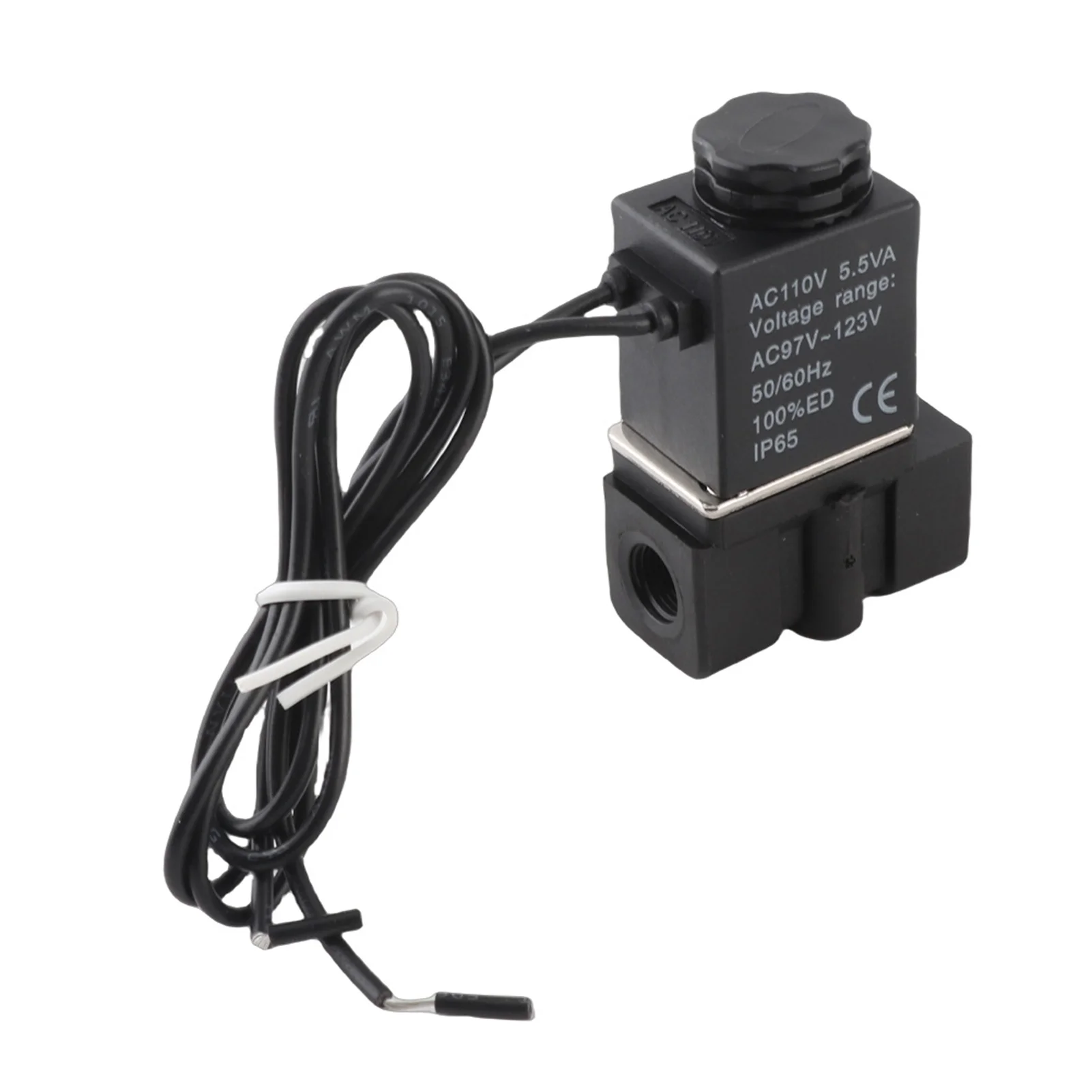 Fast Response Plastic Electric Solenoid Valve 110V 2 Position 2 Way Air Water Oil