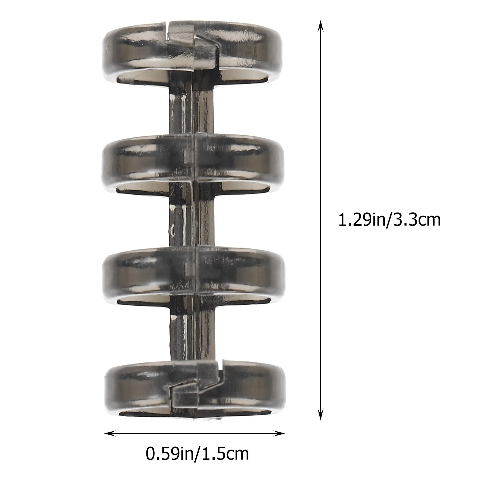 10Pcs Loose Leaf Binder Snaps Plastic Four-Hole Segmented Binder Clips for Scrapbook Office Student Supplies