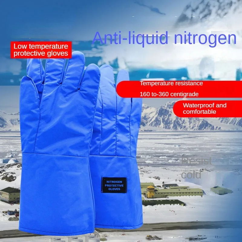 Waterproof and Cold Resistant Liquid Nitrogen Gloves for Anti Freezing Low Temperature Resistance and Dry Ice Experiment