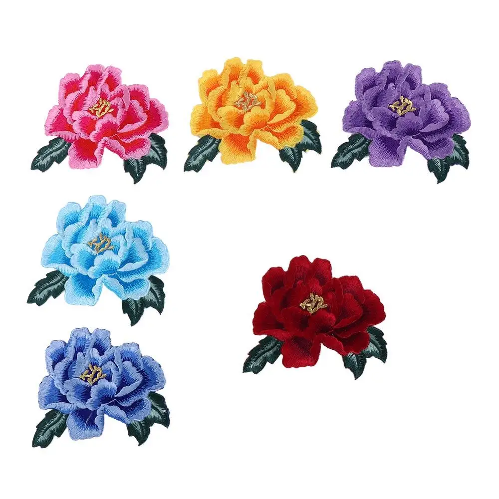 Red Blue Purple Sew On Clothing Accessories Wedding for Dress Patches Appliques Iron On Patches Embroidered Badges