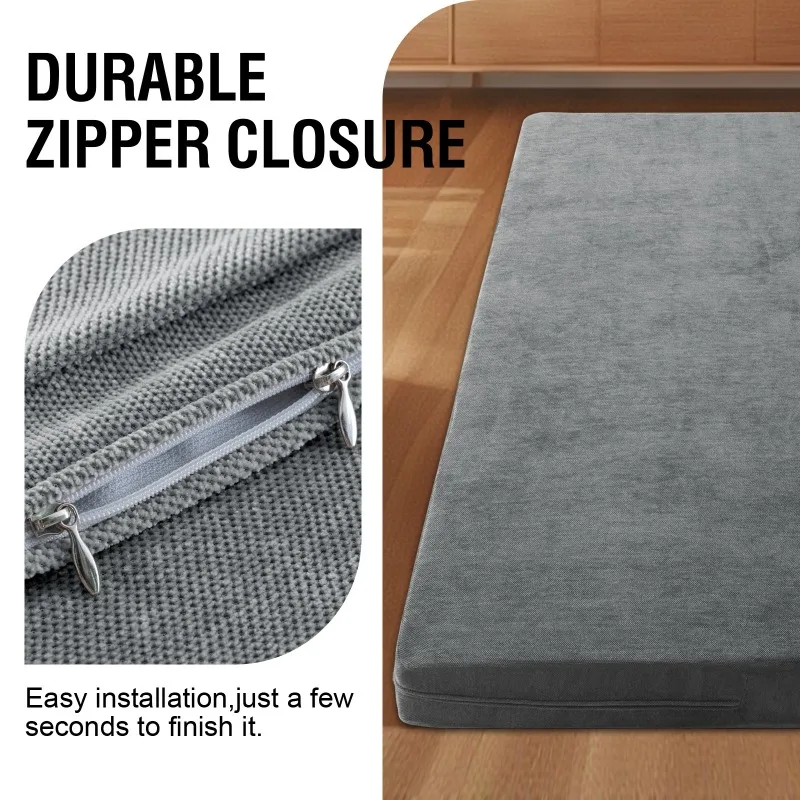 Twin/Full Traditional Japanese Mattress Cover Mattress Protector Zipper Style Breathable Comfortable Suitable For Hotel Bedroom