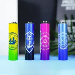 Clipper Navigation Gradient Metal Grinding Wheel Open Flame Inflatable Lighter Fun Pattern Mini Portable Lighter for Men's Gift