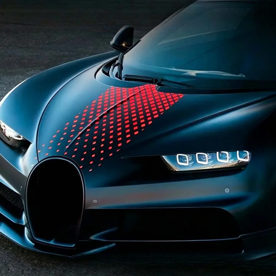 1 Stück Diamantgitter-Autoaufkleber Tuning Geeignet zur Dekoration von LKWs SUVs Motorhauben PVC-Folien Wasserdichte Sonnenschutz-Aufkleber