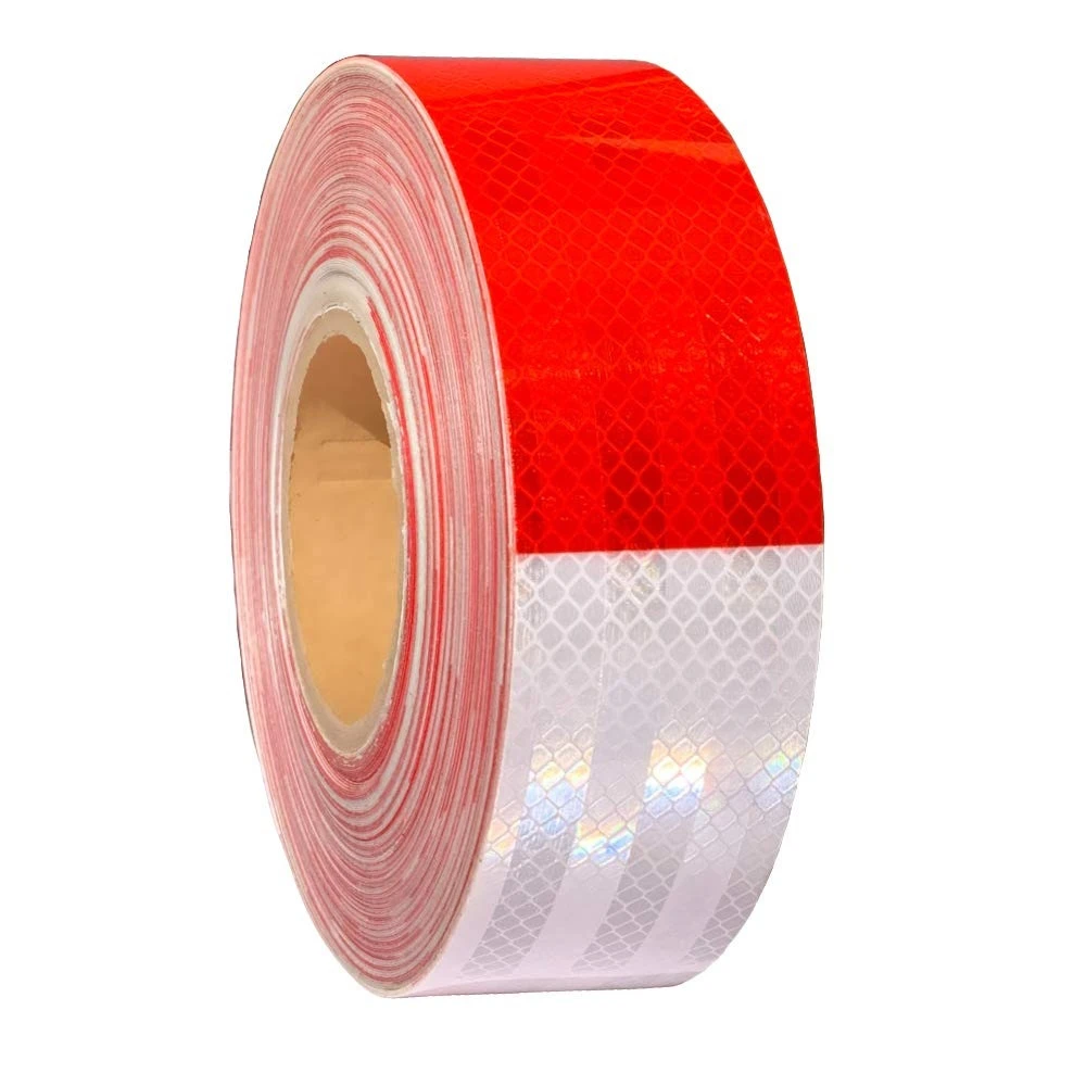 

2Rollsx9M Reflective Safety Tape Waterproof Adhesive Conspicuity Tape for Trailer, Outdoor, Cars, Trucks