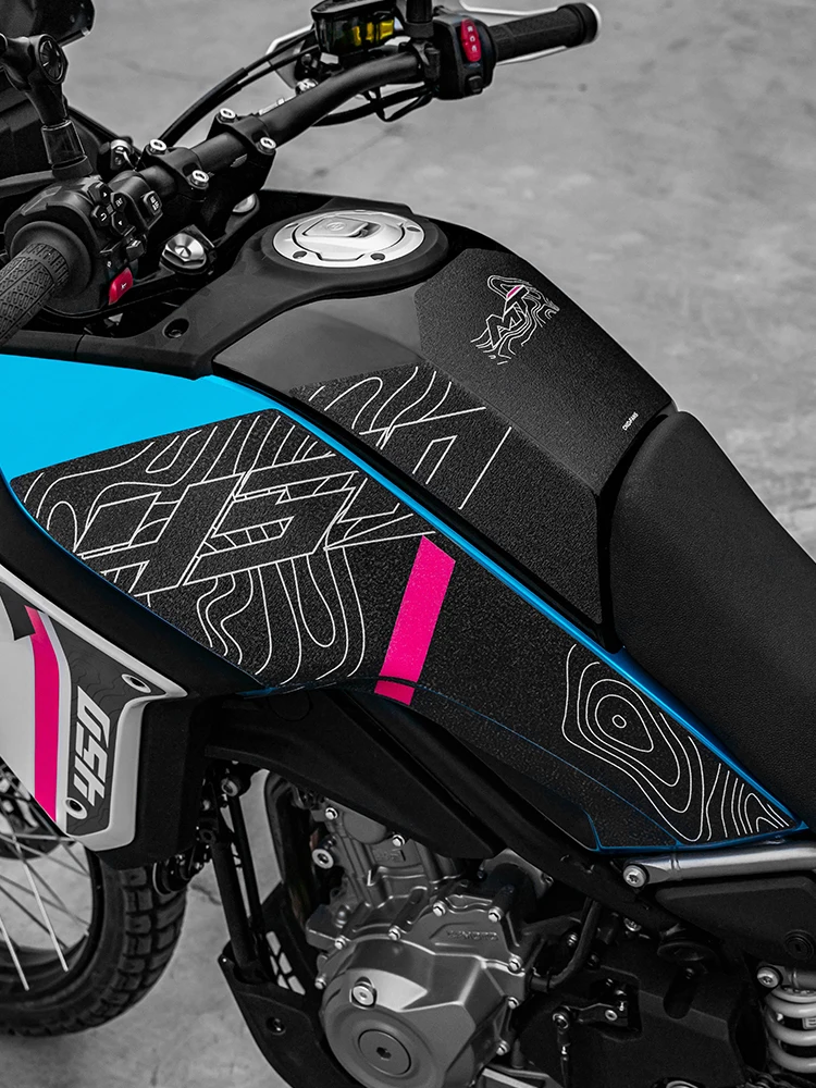 AliExpress Used For CFMOTO 450MT 450 MT Bike Fuel Tank Protection Stickers Kits Of Motorcycle Gas Tank Abrasion Resistant Decoration Decals