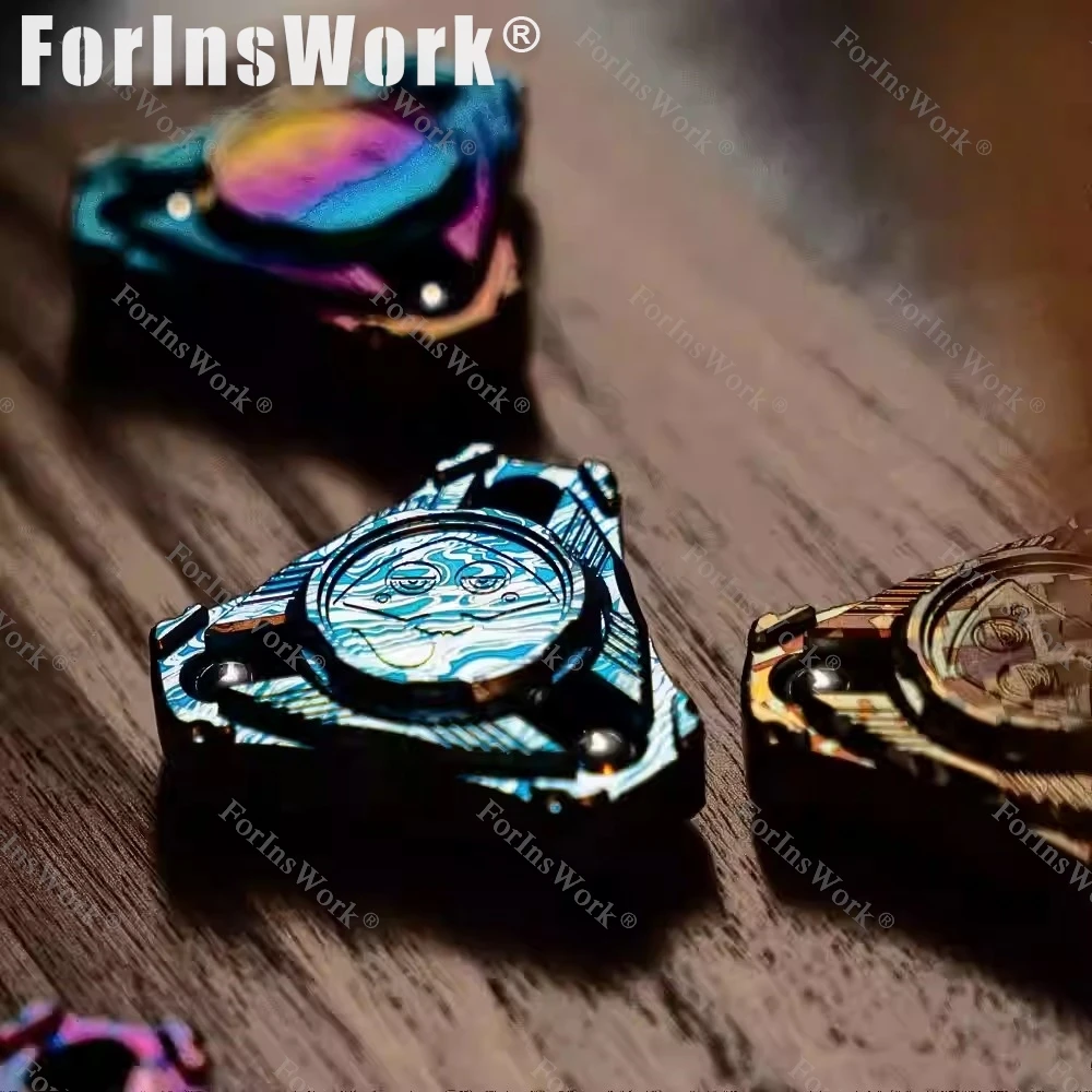 Manta Desian à 9 mains, Version à trois feuilles, Fidget Spinner EDC, jouet anti-Stress pour grands garçons