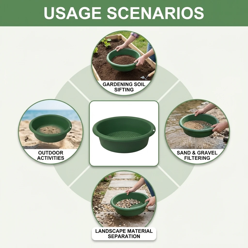 Plastik Bahçe Eleği Taşınabili - Garden Sieve Soil incelemesi ve fiyatı