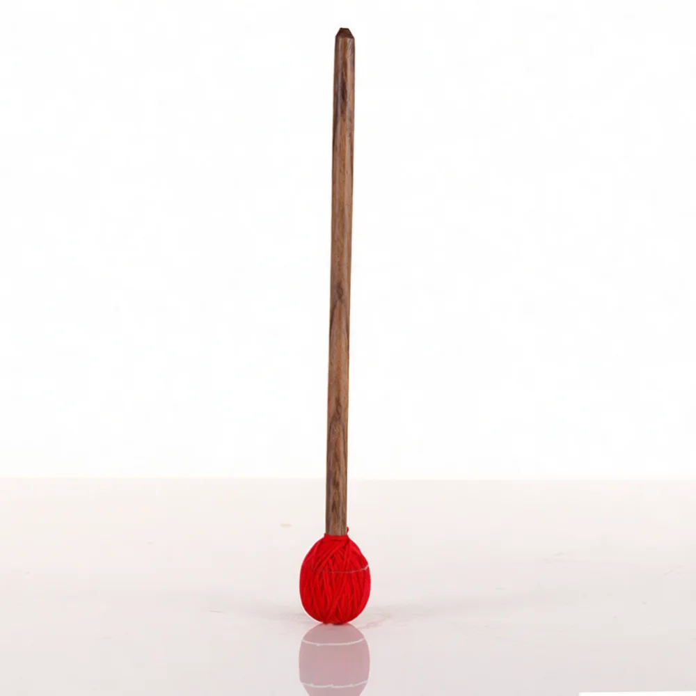 Handmade Wood Singing Bowl Striker Leather Wrapped Mallet For Meditation Yoga Sound Healing Mindfulness Practice Accessory