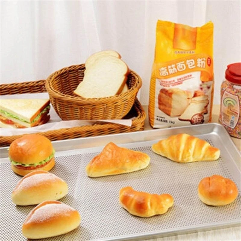 AXYC 2Pcs Perforated Aluminum Sheet Pans NonStick Bakings Tray Bakeries Cake Buns Pans for Bakings & Roasting Easy to Clean