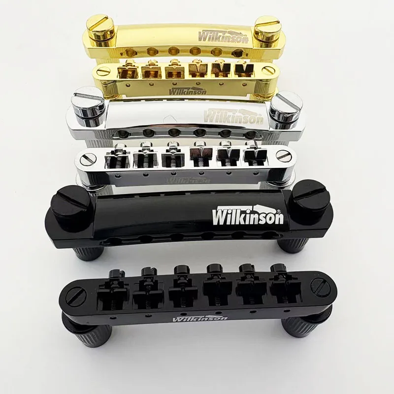 

Wilkinson Bridge WOGT1+WOGB1 tune-a-matic and Go-To style Zinc Alloy For Les Paul SG Electric Guitar Chrome