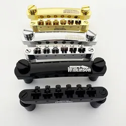 Wilkinson Bridge WOGT1+WOGB1 tune-a-matic and Go-To style Zinc Alloy For Les Paul SG Electric Guitar Chrome