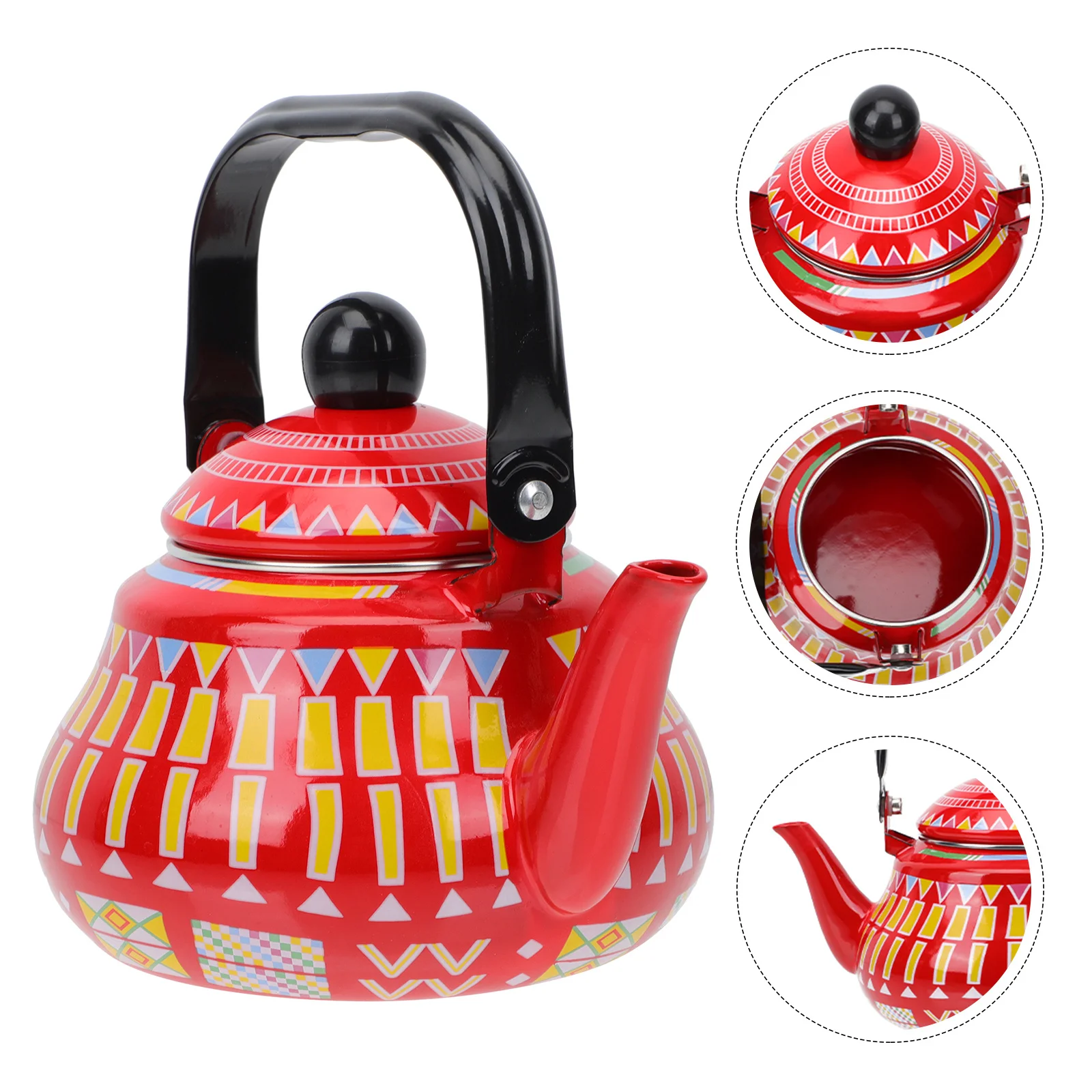 

Enamel Water Kettle Large Capacity For Gas Induction Cooker Clean Kitchen Tea Kettle Household Water Boiling Pot