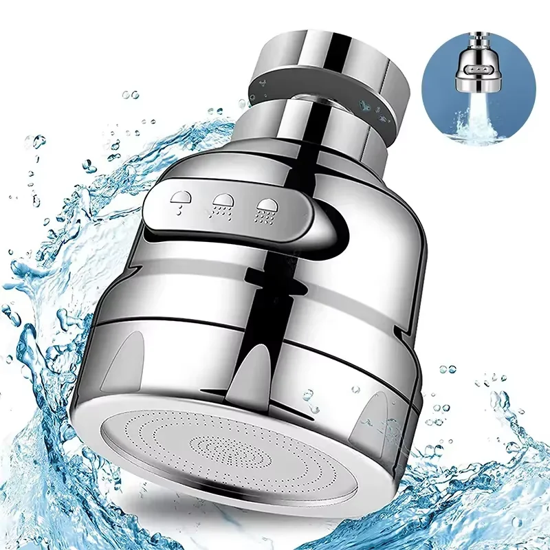 Zhangji regulowany obrotowy kran kuchenny 360 stopni aerator opryskiwacz dysza filtrująca dyfuzor oszczędzanie wody złącze kranu do wanny
