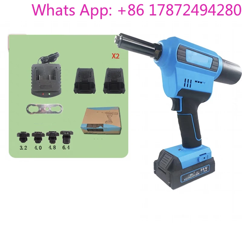 Power Rivet Gun Steel Aluminum Rivet Nut Pulling Handheld Machine