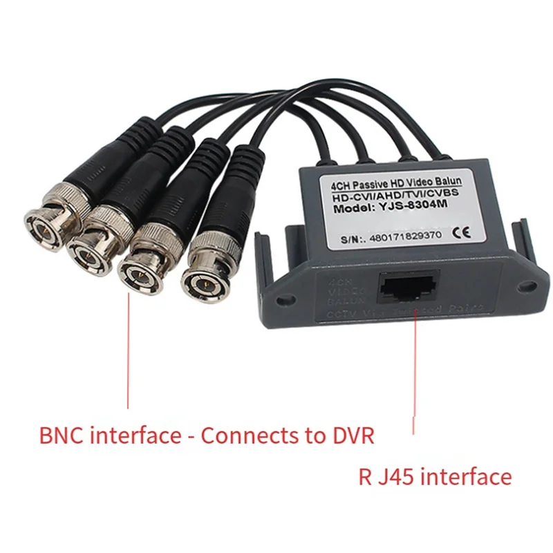 

B04C-4-Way Coaxial HD Transmitter For CCTV/Surveillance Camera Trend 4-Channel Video Balun BNC UTP CAT5 Compatible
