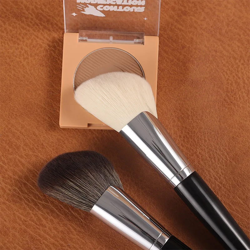 OVW 1PCS Angled Contour Brush Face Cheek Overall Setting Brush Makeup Contour Brush of Powder Brush Cosmetic Beauty Make Up Tool