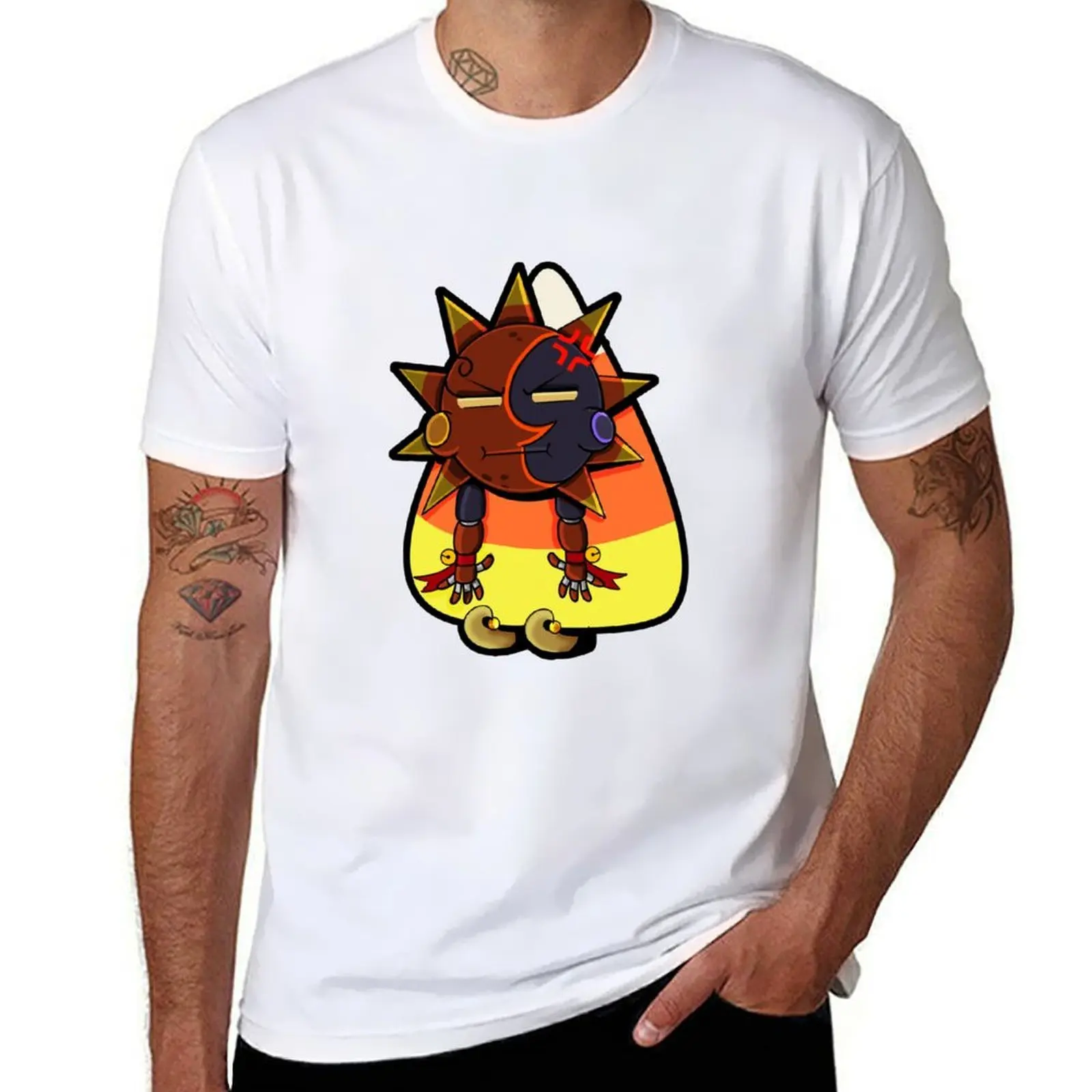 

candy corn T-Shirt anime tshirt man t shirt luxury T-Shirt