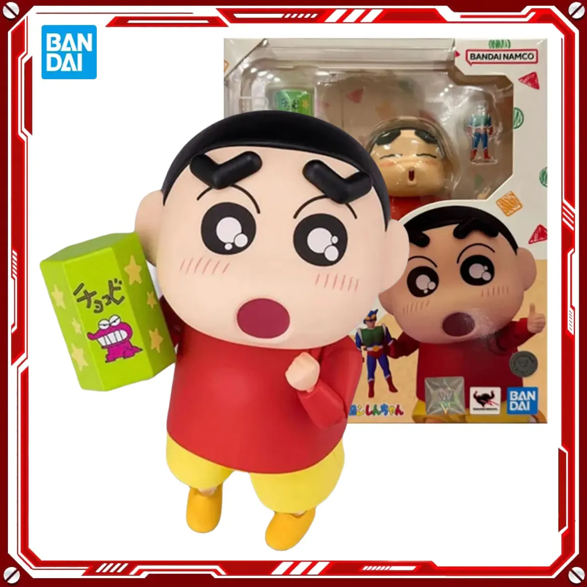 

Bandai натуральный карандаш Шин-тян аниме наборы моделей Shinnosuke Nohara игрушки SHF фигурка в сборе модель подарок Рождественский подарок