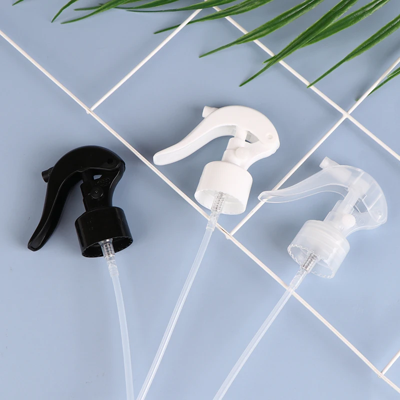 10PCS Home Plastic 28-410 Mini Trigger Sprayer Head With Dip Tube For Bottle Plant Watering Flowers Home Garden Supplies