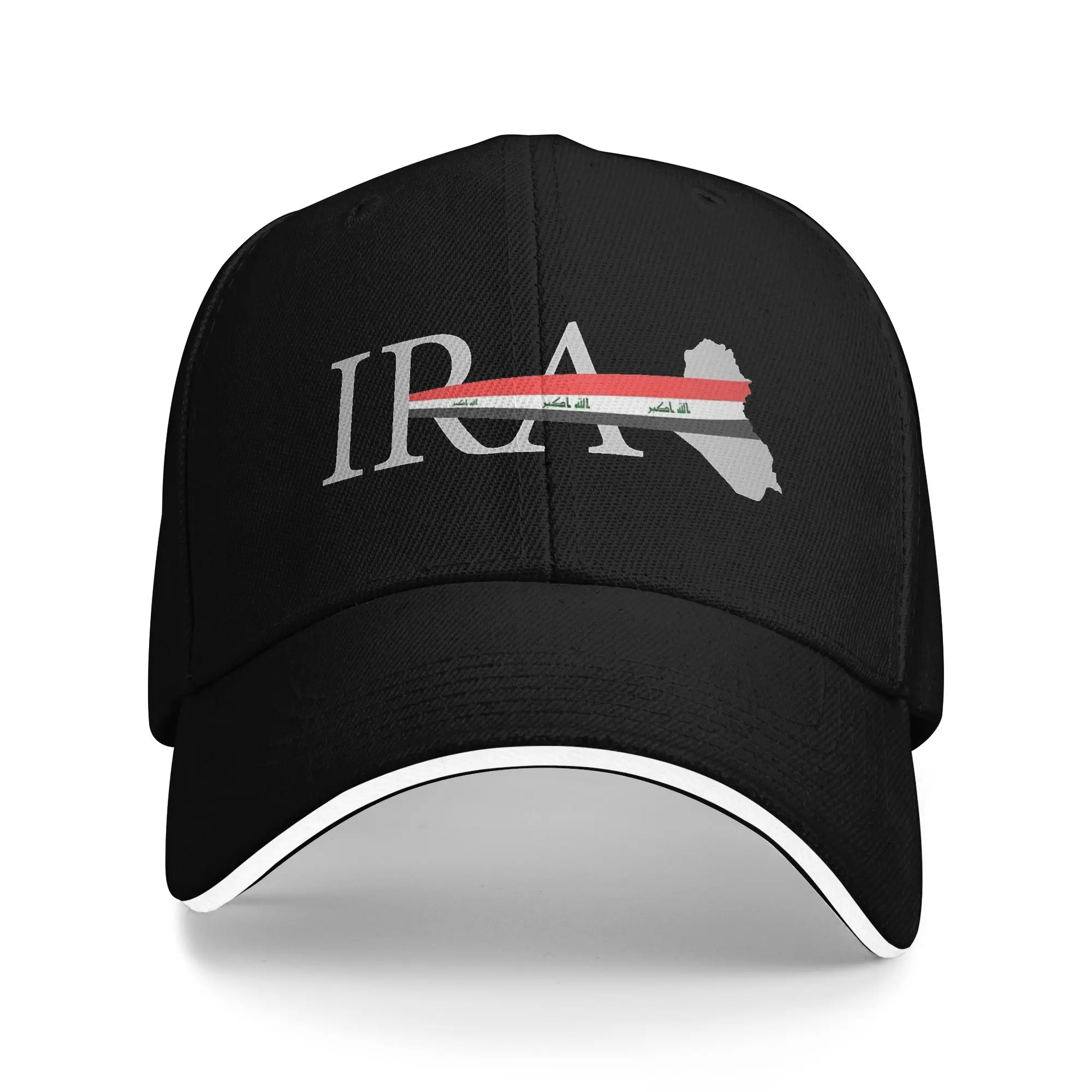 Unisex Iraq Old Flag with Iraqi Map Outdoor Hat  Adjustable Cap New Baseball Cap Snapback Hats