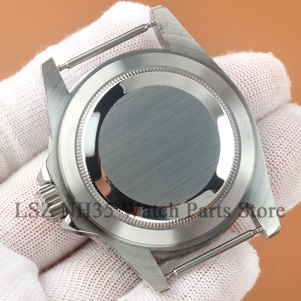Per GMT 39.5mm Cassa NH35 Cassa per orologio in vetro zaffiro rotondo Fit SUB NH35 NH36 Movimento 28.5mm Quadrante Acciaio inossidabile 316L Parti di orologi