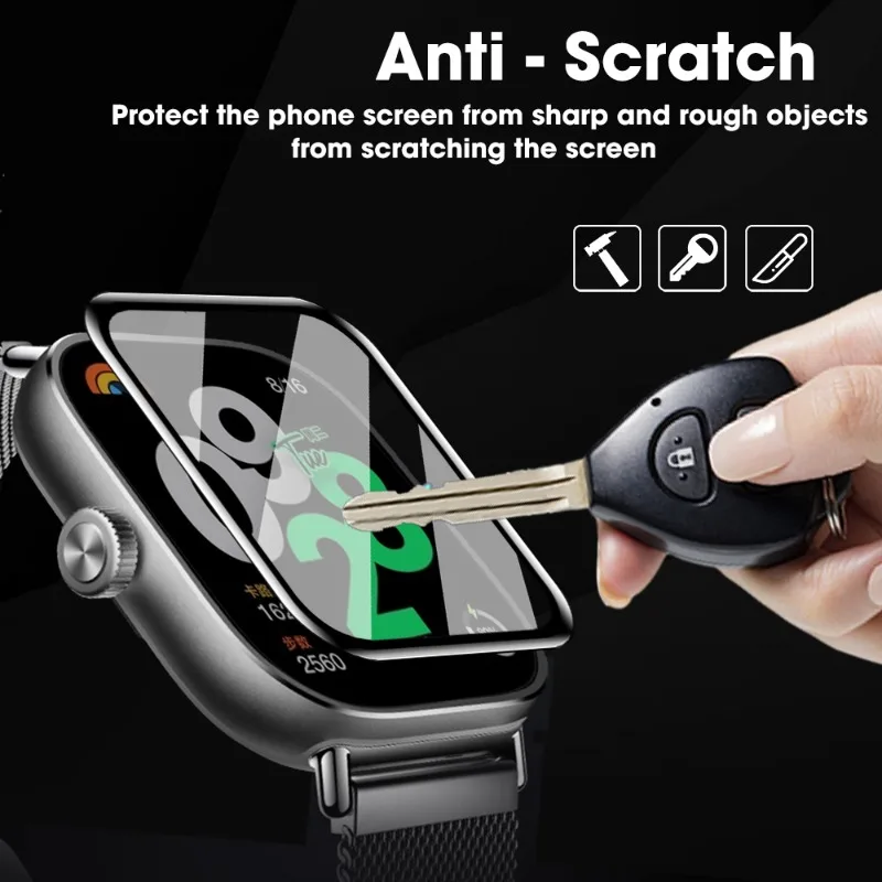 5/1Pcs Smart Watch Soft FibreGlass Protective Film for Xiaomi Redmi Watch4 HD Clear Full Cover Screen Protector for Redmi Watch4