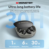 Monster MH22180 Noise Reduction Earphones Wireless High Quality Bluetooth 5.3 Ultra-Low Latency Headphones with Mic