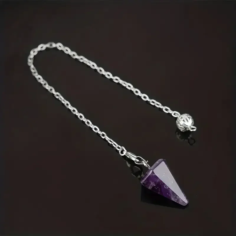 Natural Stone Pendulum Pendant for Dowsing & Healing