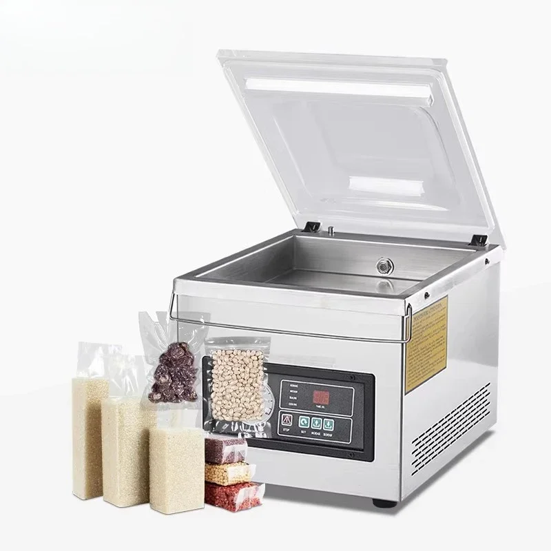 Dz-260c vacuum sealing machine, food, meat, fruit and vegetable vacuum packaging machine