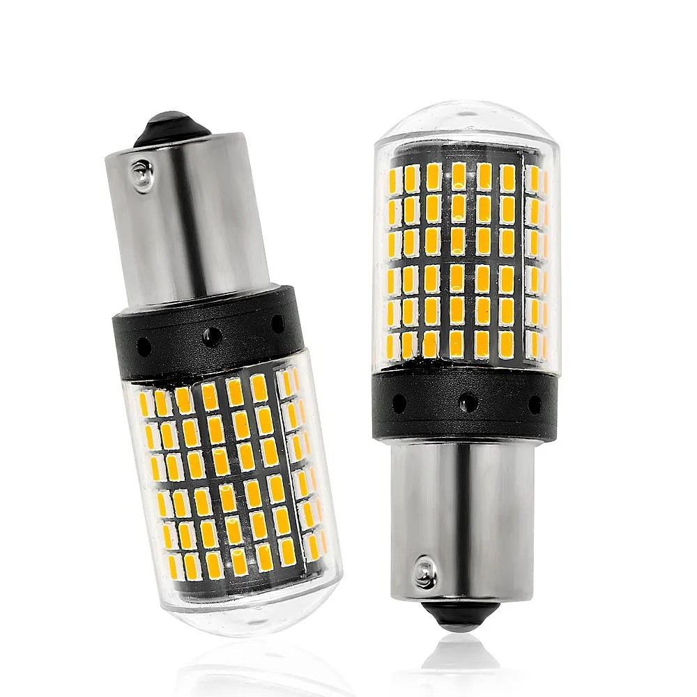 T20 1156 3014 144SMD LED Turn Signal Brake Light Anti-Stroboscopic Decoding Constant Current