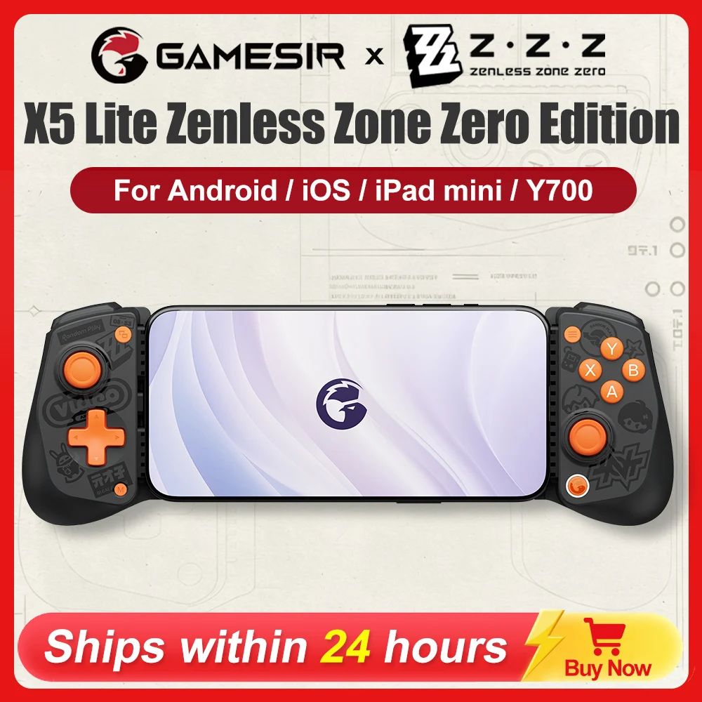 GameSir X5 Lite Zenless Zone Zero Edition Mobile Gamepad for iPhone 17 16 15 iPad Mini Android Tablet Phone Game Controle