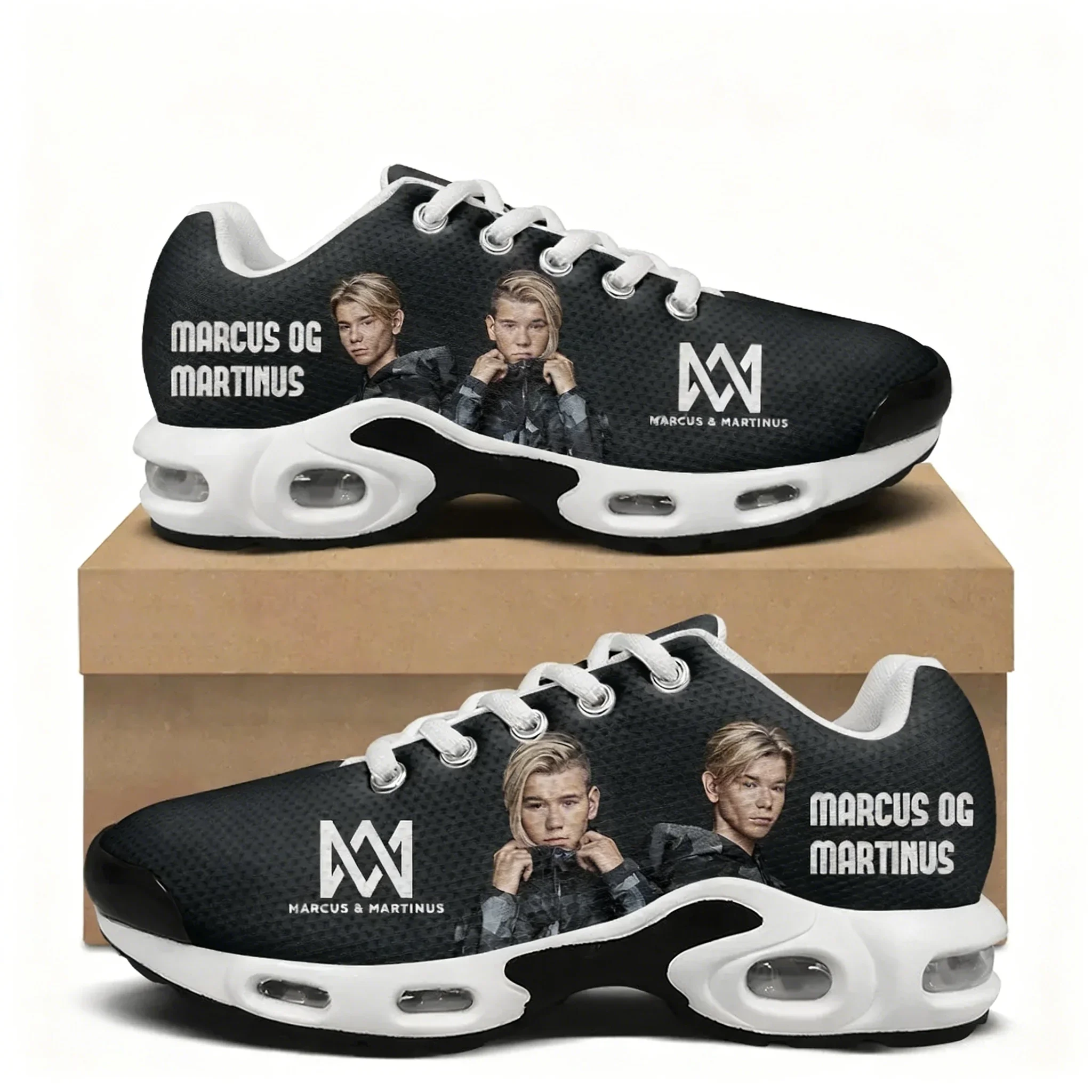 Marcus And Martinus Air Cushion Sneakers Mens Womens Rap Dance Singer Lightweight Hiking Mountain Climbing Shoes Custom Shoes