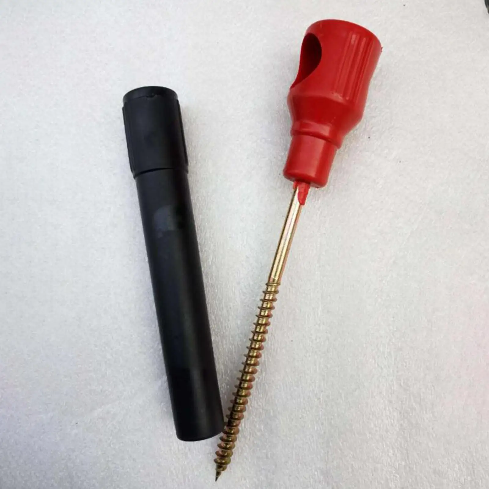 Threaded Tent Pegs Ice Anchors Windproof Shelter Nails Heavy Duty Camping Fixer Spikes for Fishing Tent