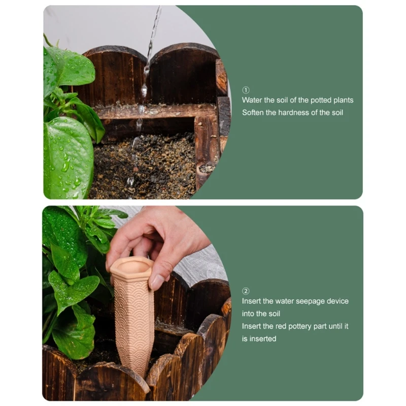 

4pcs TerraCotta растение водопасы с водопроводным глобусом