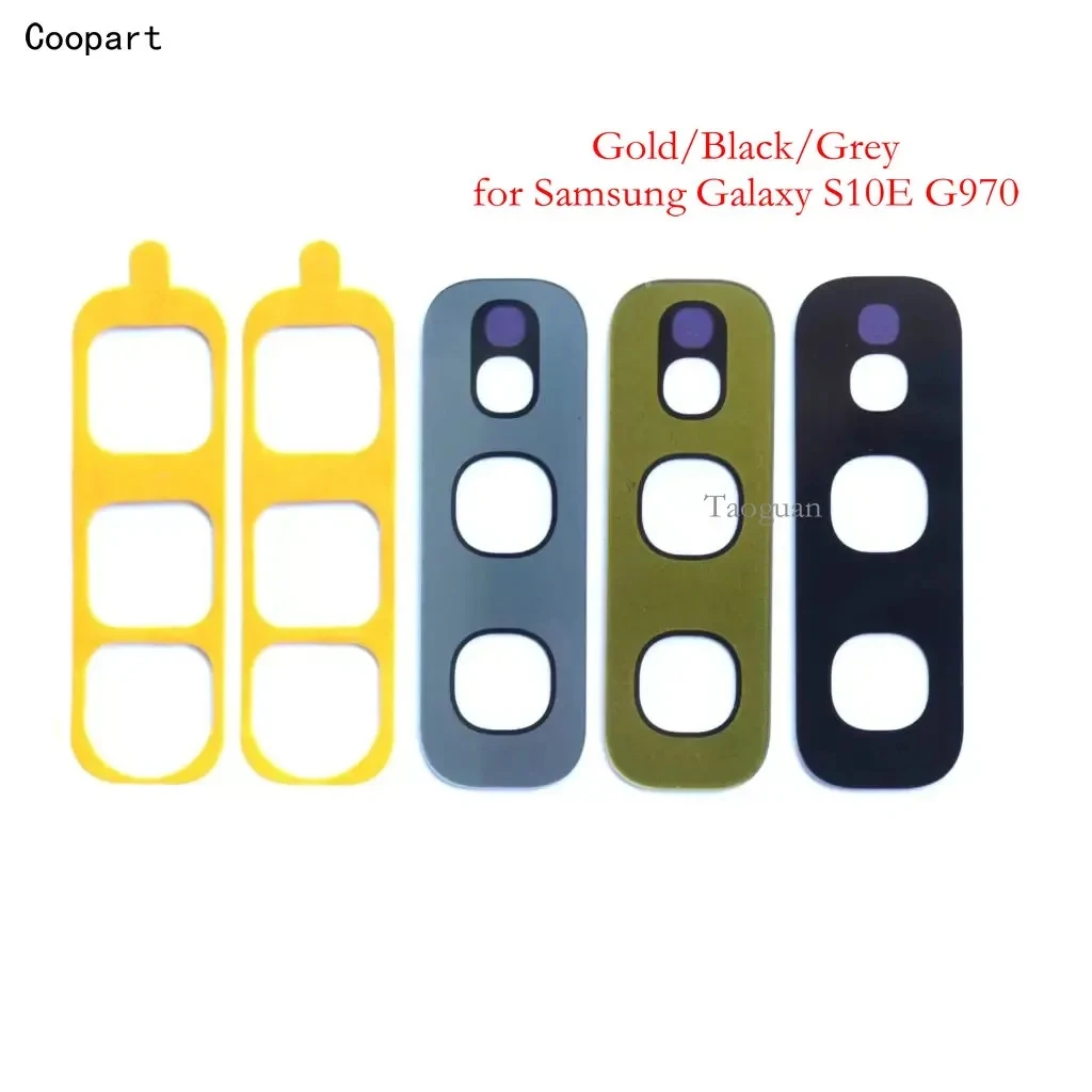 New Back Rear Camera lens glass for Samsung Galaxy S10E G970 Gold/Black/Grey with Sticker