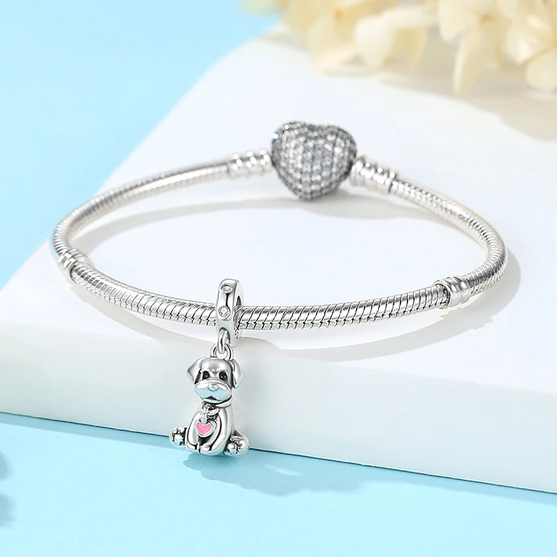 925 Sterling Silver Paw Charm 5