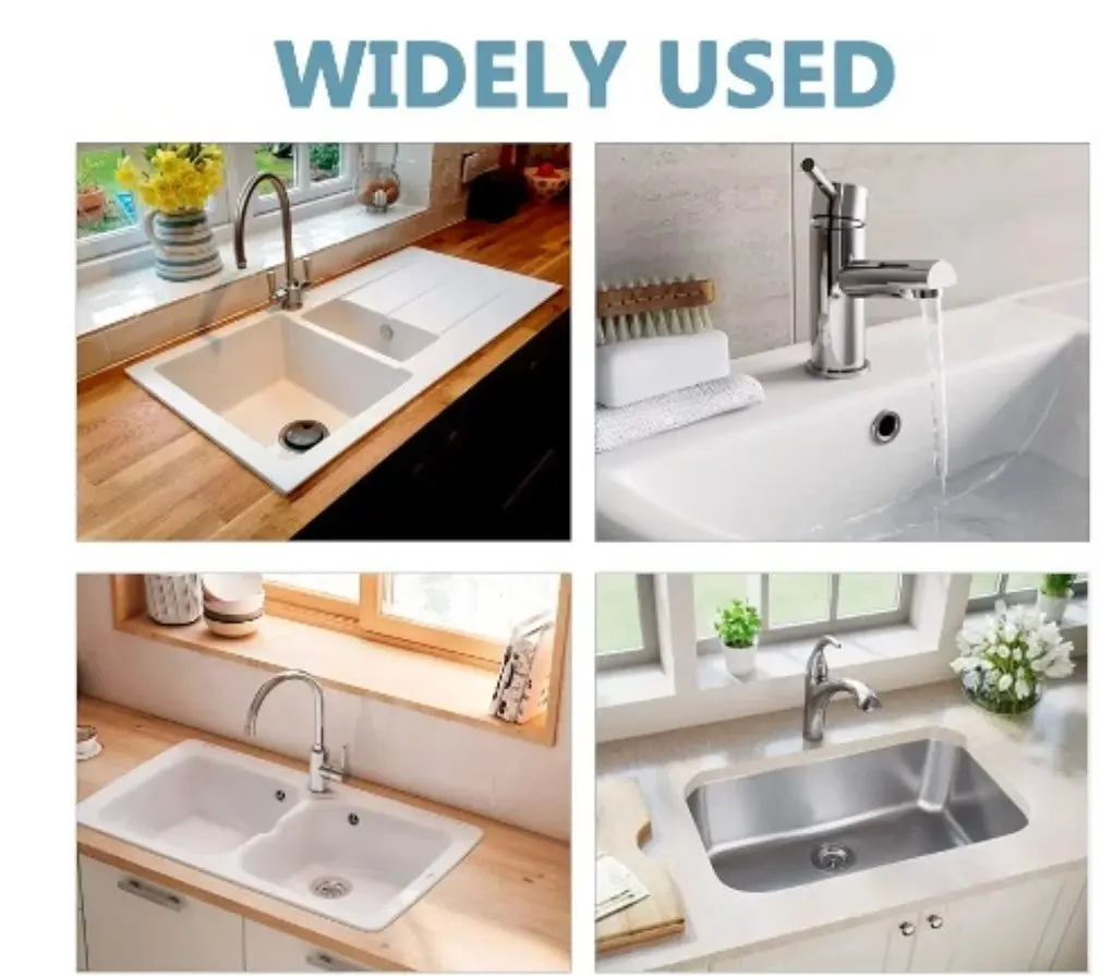 1PCS Plastic Bathroom Kitchen Basin Sink Overflow Cover Ring Insert Replacement Chrome Hole Round Drain Cap Basin Accessory