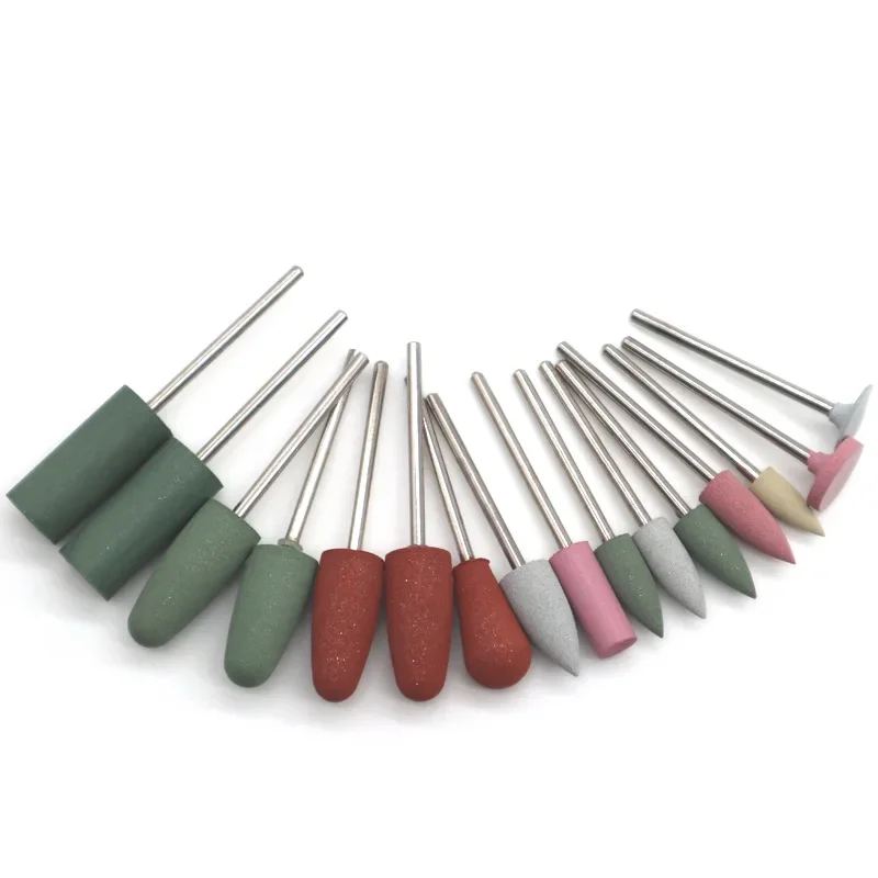 

10Pcs Dental Polishing Dental Silicone Composite Polishing Machine Grinding Tool 2.35mm Silicone Grinding Head Dental Consumable