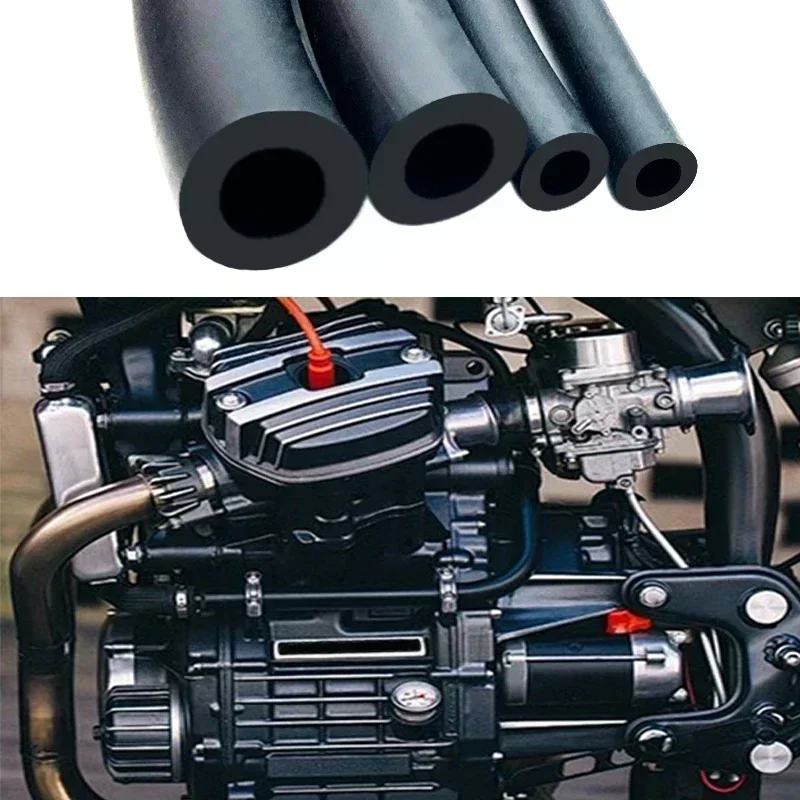 1M Black NBR Oil Resistant Rubber Hose ID2/3/4/5/6/7/8/9/10/12mm Flexible Rubber Tube High Pressure Heat Resistant Fuel Delivery