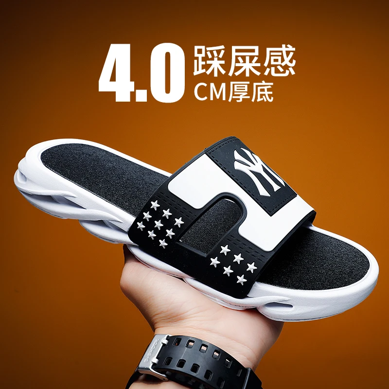 여름 샌들 슬리퍼 남성용 비치 아웃도어 논슬립 패션 플립플롭 브랜드 스포츠 스트리트웨어 캐주얼 신발 시아바테 우오모 트렌드